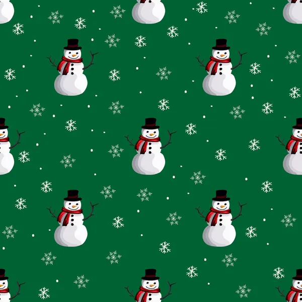 クリスマスのシームレスなパターンの背景 ベクターイラスト — ストックベクタ