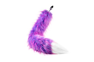 Steel Anal Plug with Soft Wild Fox Tail. Butt Plug Anal Stimulator for Women.