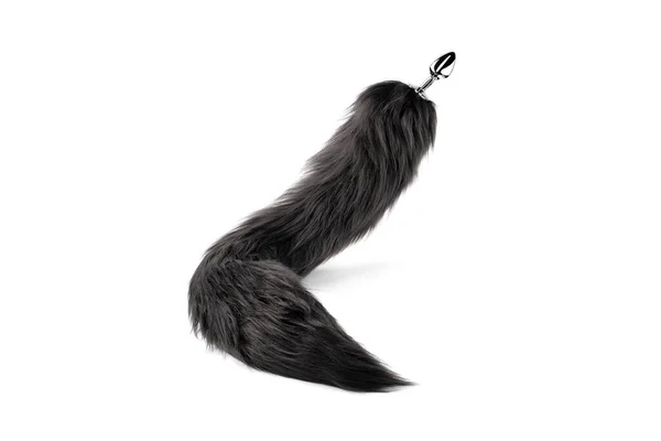 Steel Anal Plug with Soft Wild Fox Tail. Butt Plug Anal Stimulator for Women.