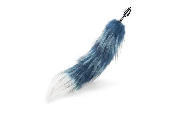 Steel Anal Plug with Soft Wild Fox Tail. Butt Plug Anal Stimulator for Women.
