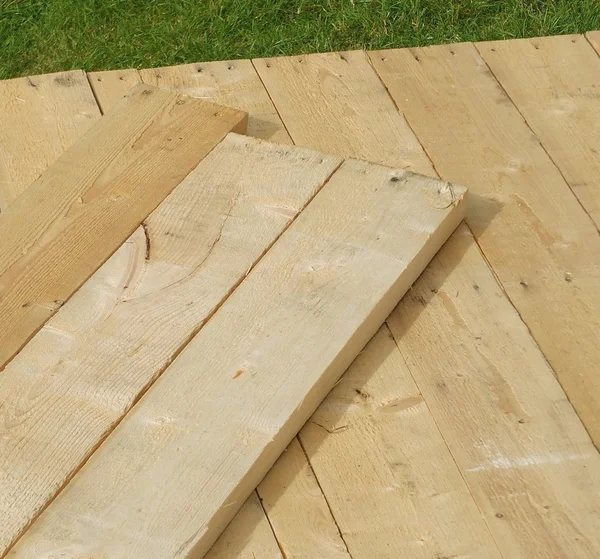 Decks de madeira — Fotografia de Stock