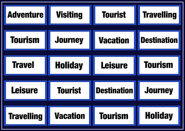 Turism konceptet illustration — Stockfoto