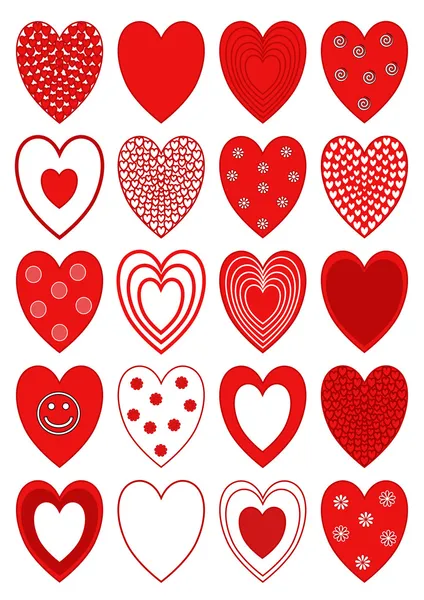 Hearts design vector illustration — Stock Vector