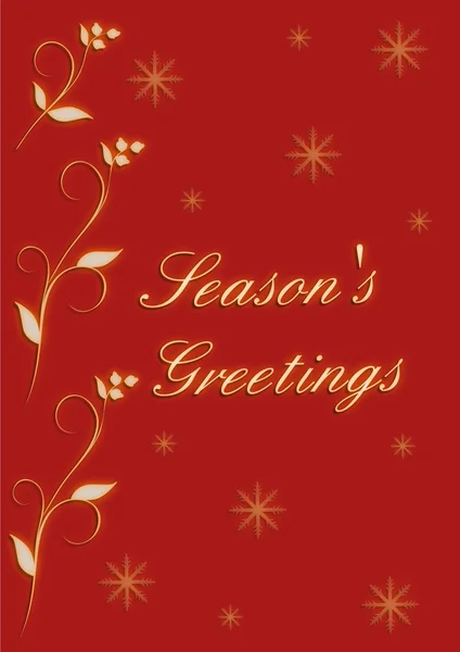 Christmas design season's greetings — Stock Photo, Image