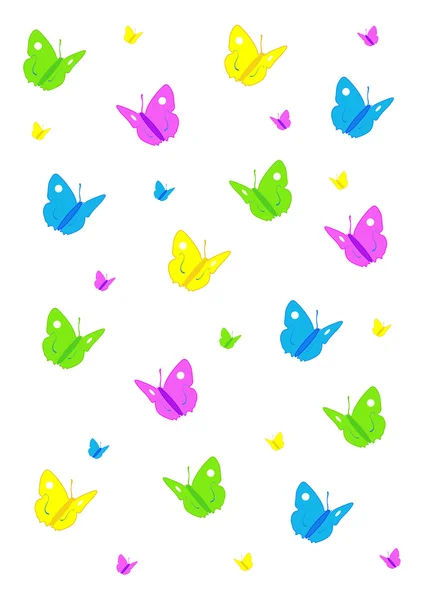 Butterflies background — Stock Vector