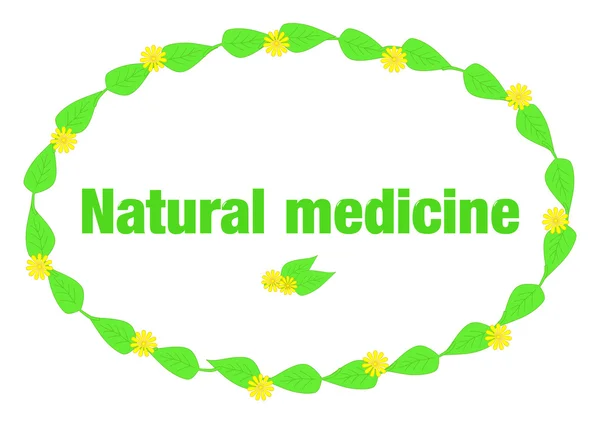 Natural medicine — Stock Vector