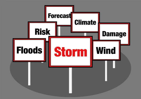 Storm signs — Stock Photo, Image