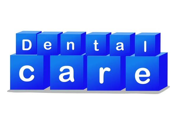 Dental care bricks — Stock Photo, Image