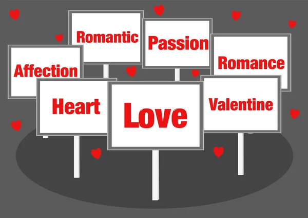 Love Valentine signs — Stock Photo, Image