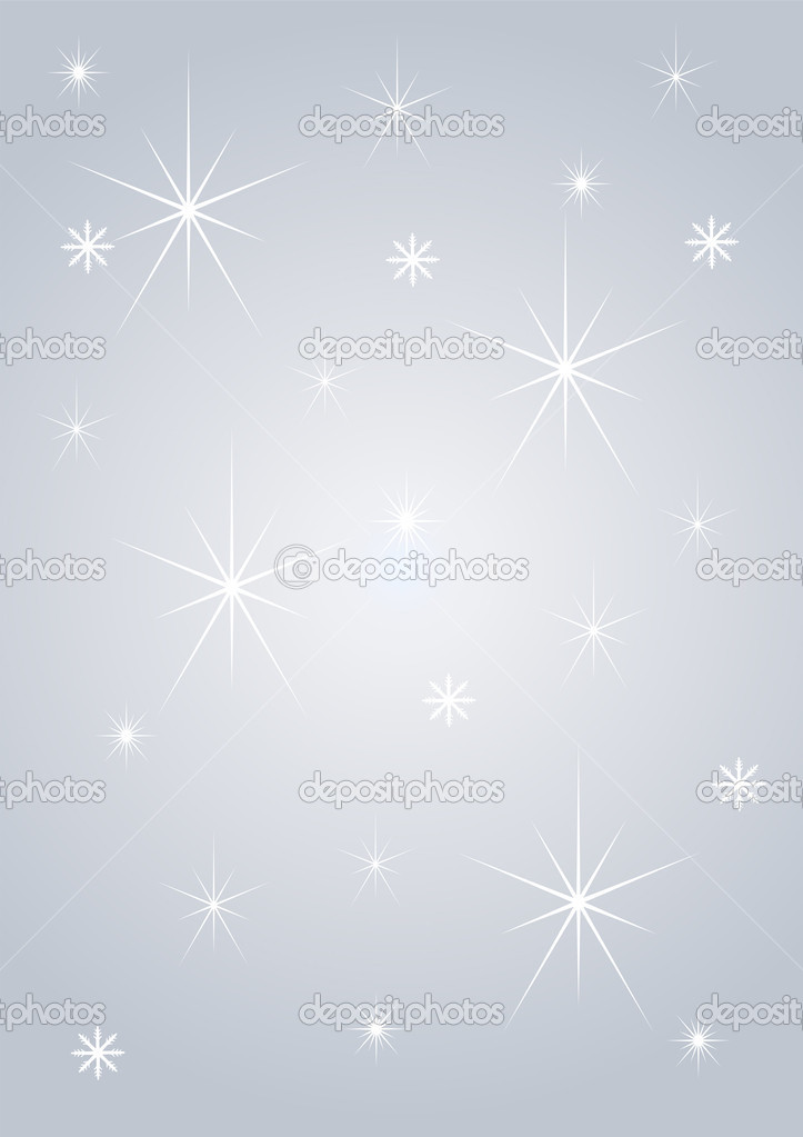 Background stars on silver