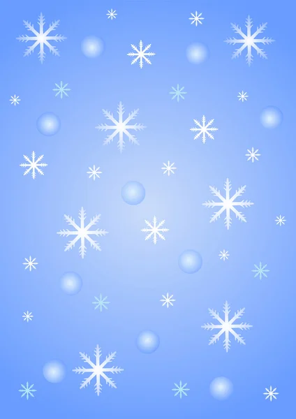 Νιφάδες χιονιού φόντο μπλε — Διανυσματικό Αρχείο