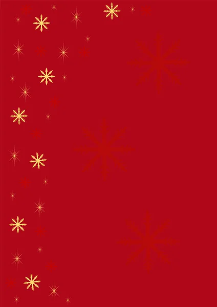 Fondo Navidad rojo y oro — Vector de stock