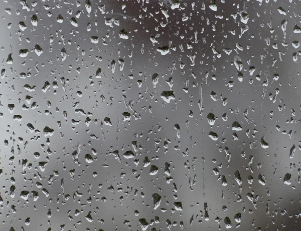 Wassertropfen auf Fenster — Stockfoto