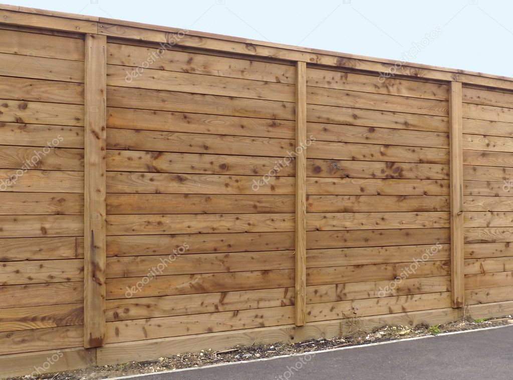 Wooden fence panel