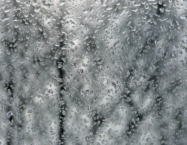 Rain drops on glass background — Stock Photo, Image