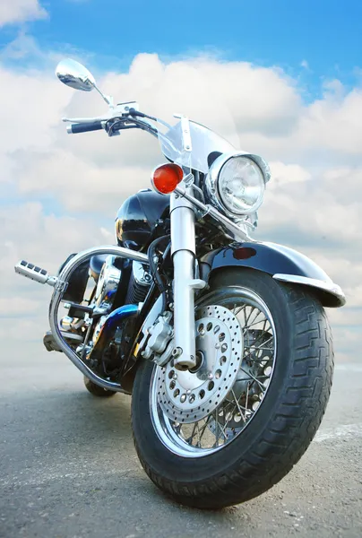 Big black motorcycle