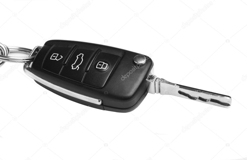Key of car isolated
