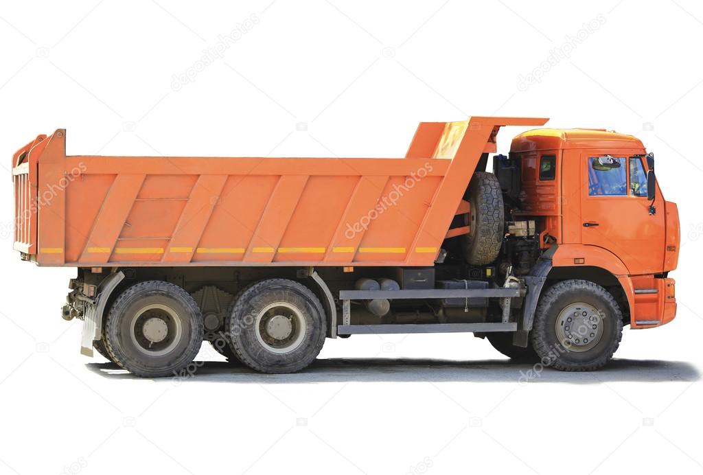 dump truck isolated