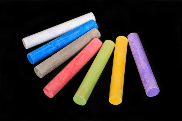 School colored crayons — Stock Photo, Image