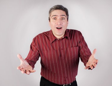 adamın elleri gesticulates