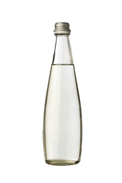 Скляна пляшка з водою — стокове фото