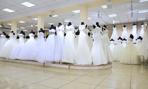 Wedding white dresses — Stock Photo, Image