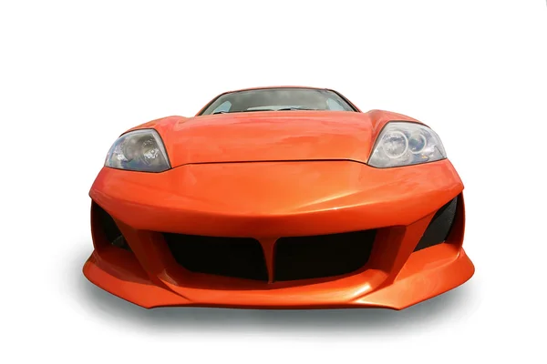 Sports orange car isolated — Stock Photo, Image