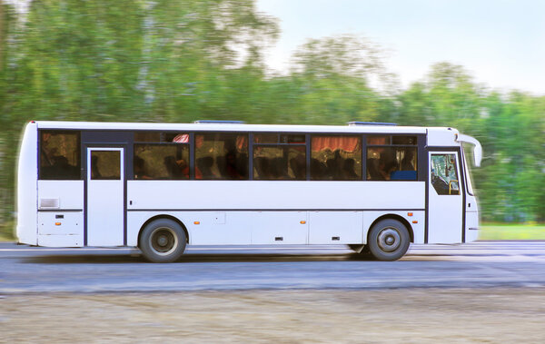 bus goes on the highway