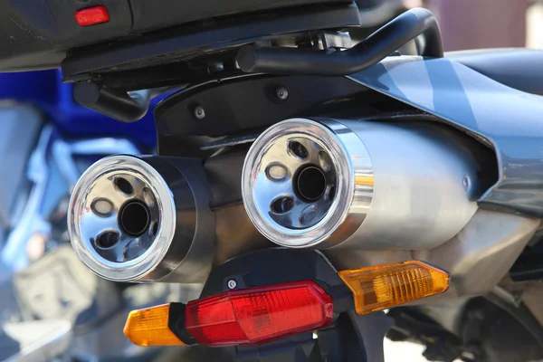 オートバイの排気管 — ストック写真