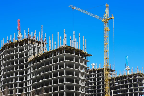 Construcción de edificios de varios pisos — Foto de Stock