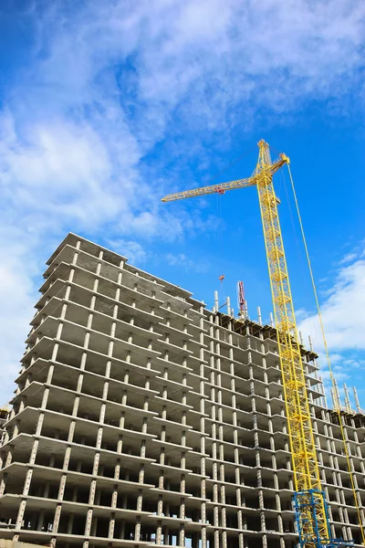 Construção de edifícios de vários andares — Fotografia de Stock