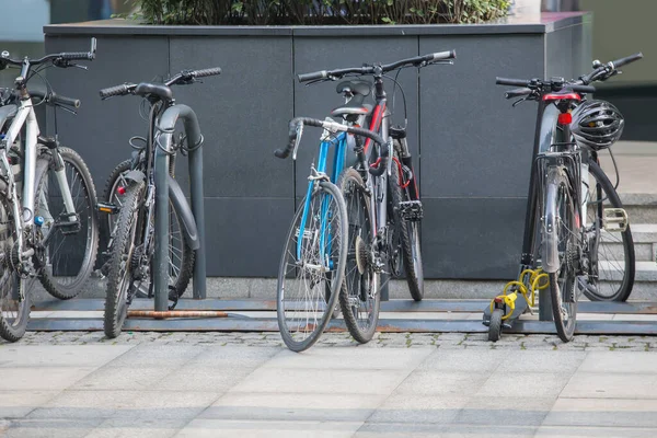 Bikes Bicycle Parking City — Stock Photo, Image