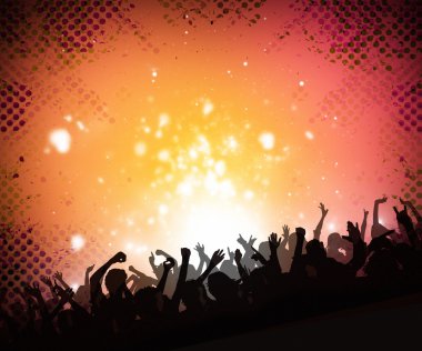 müzik kalabalık arka plan