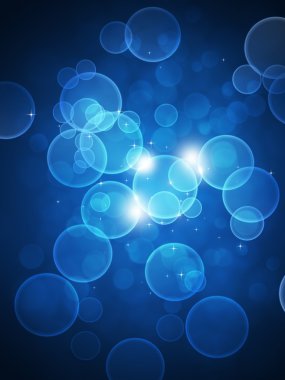 Mavi ışıklar bulanık