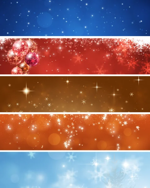Banners de Natal abstratos — Fotografia de Stock