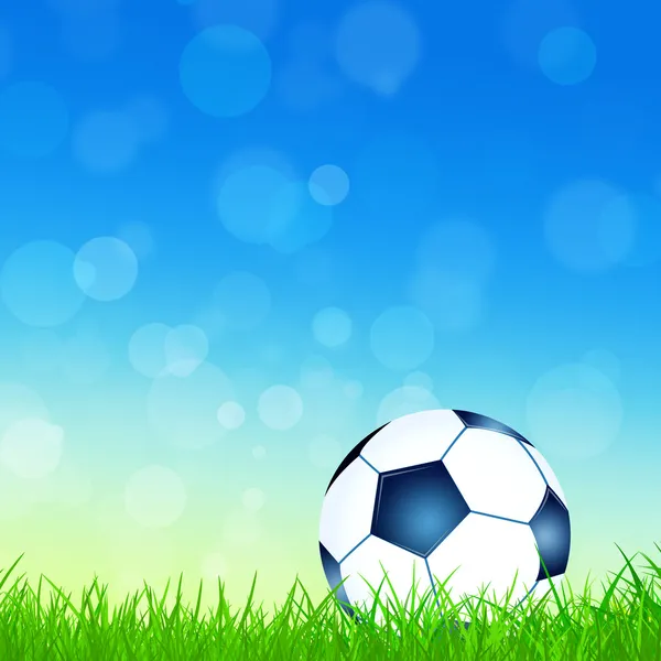 草の上のフットボール — ストック写真