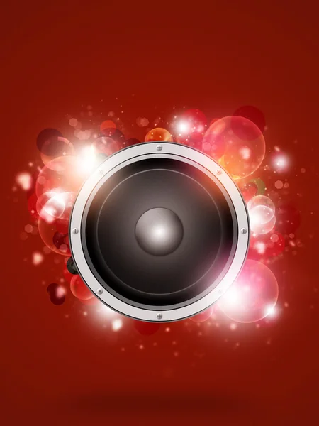 Красный музыкальный фон — стоковое фото