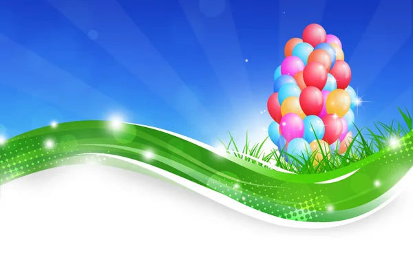 Narozeninové balónky — Stock fotografie