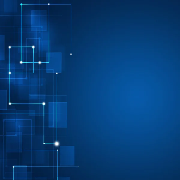 Technologie lijnen blauwe achtergrond — Stockfoto