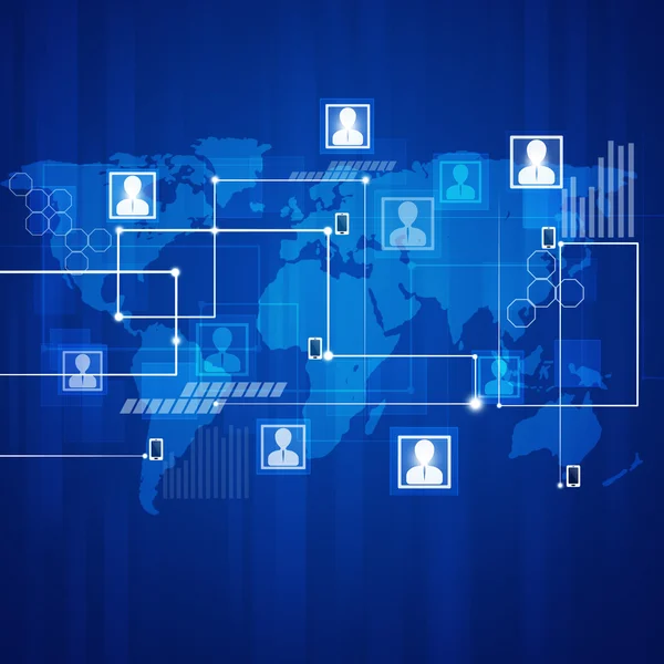 iletişim mavi arka plan