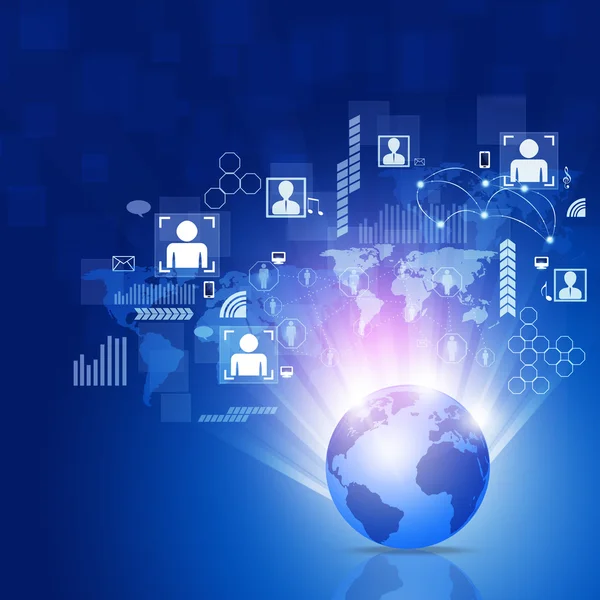 World business network arka plan