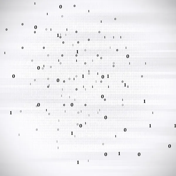 Binary Code Black and White Background — Stock Photo, Image