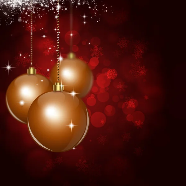 Xmas Balls Dark Red Celebration Background — Stock Photo, Image