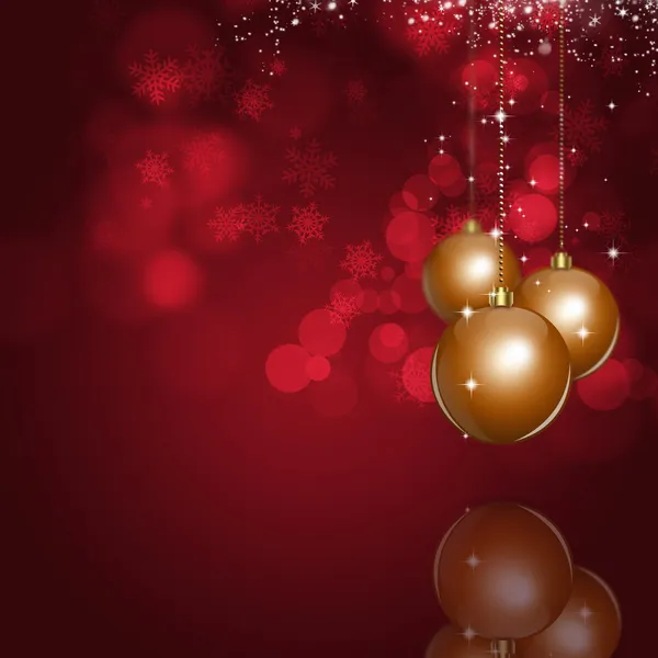 Рождественский яркий красный фон — стоковое фото