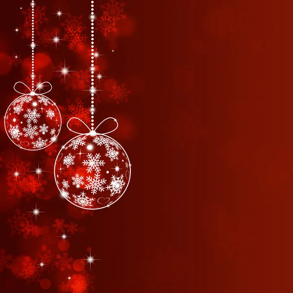 Holiday Red Xmas Greeting Background — Stock Photo, Image