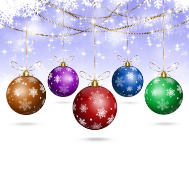 Beyaz xmas tatil topları