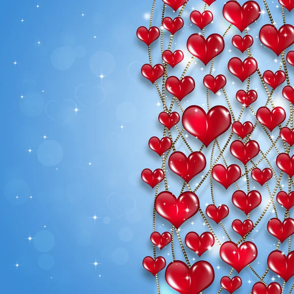 Bright Hearts Holiday Background — Stock Photo, Image