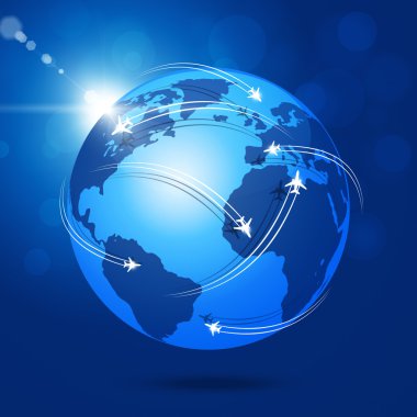 mondiale luchtvaart achtergrondGenel Havacılık arka plan