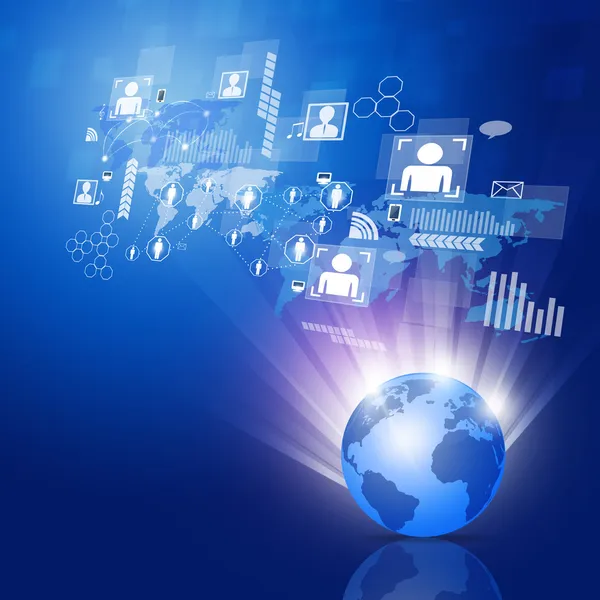Global business network arka plan