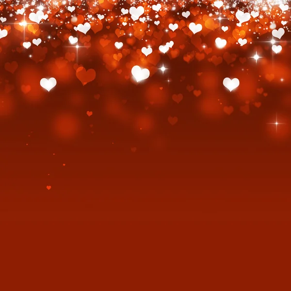 Abstract Bokeh Hearts — Stock Photo, Image